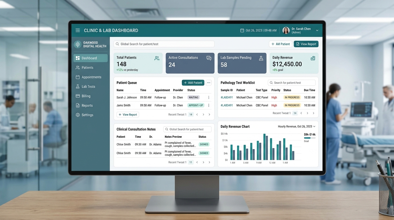 AarogyaCare — Clinic & Diagnostic Centre Management System